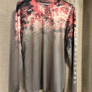 Magellan Women’s Pink and Gray Long Sleeve Fishing Tee